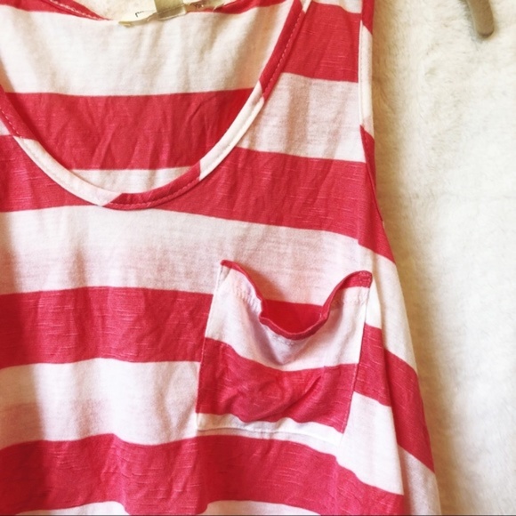 [SOLD] Painted Threads Pink Striped Tank - Picture 4 of 5